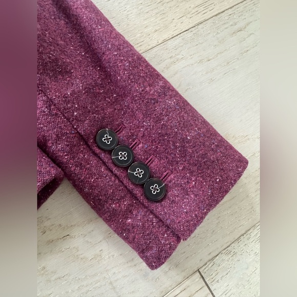 Veronica Beard Farley Dickey Jacket Blazer Berry Size 2 - Picture 11 of 12